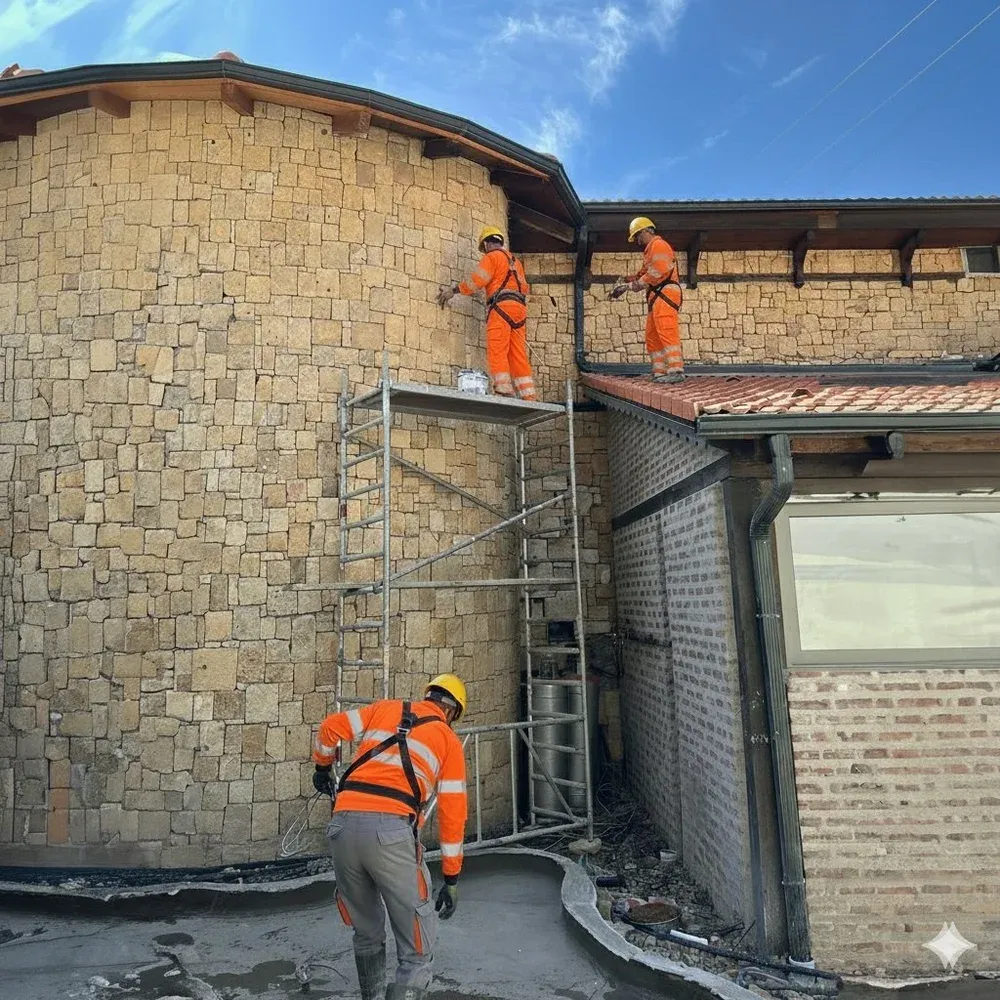 Scaffolding For Wall Masonry
